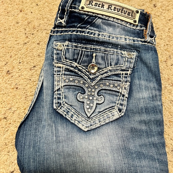 NWT ROCK REVIVAL ALIANA SKINNY JEAN 24 - Picture 5 of 6